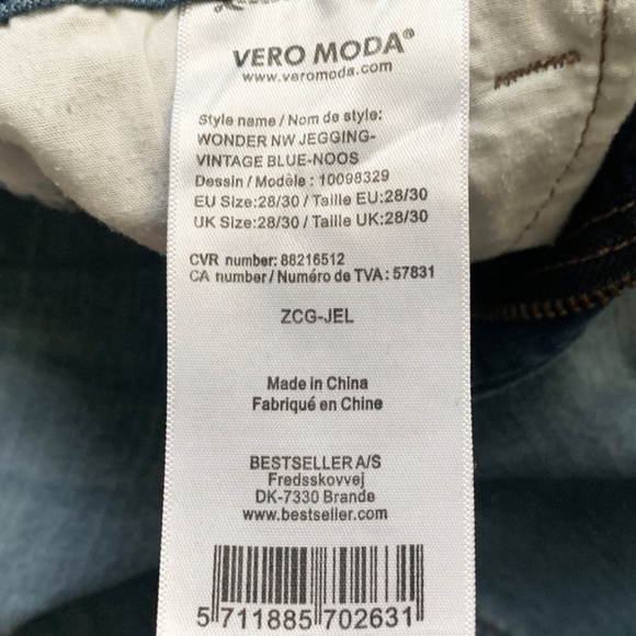 Vero Moda | Style: Wonder NW Jegging Jeans | Vintage Blue | Size 6 US - Picture 2 of 12